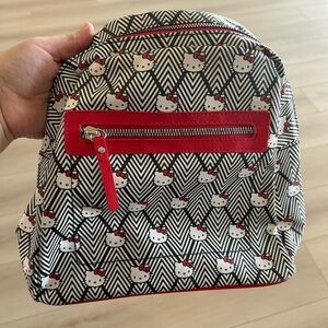 Sanrio HELLO KITTY White Black Red MINI BACK PACK 10'x10'